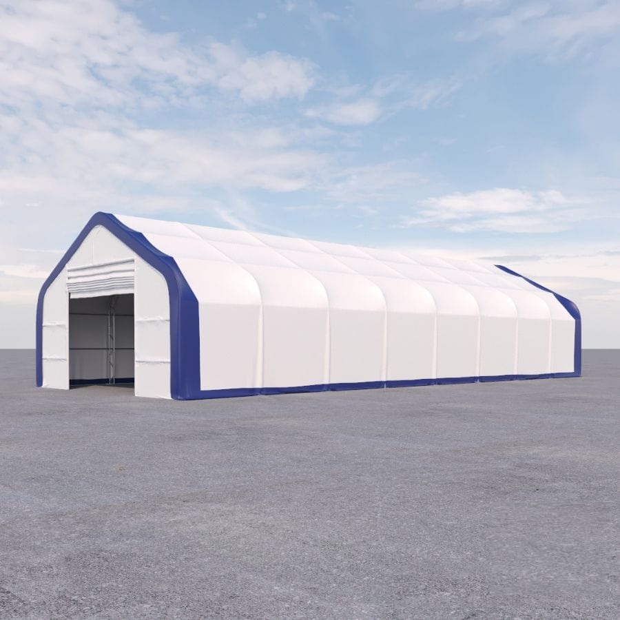 Dual Truss Storage Shelter (30′ x 80′ x 20′) - Containers Construction PTY LTD