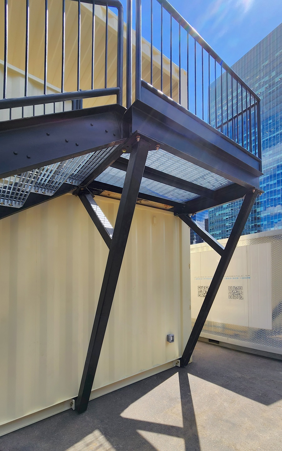 40’HC VIP Area with Patio for the Oilers - Containers Construction PTY LTD