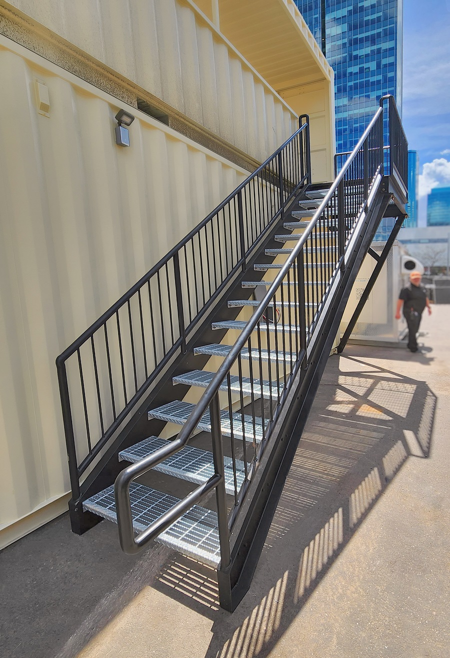 40’HC VIP Area with Patio for the Oilers - Containers Construction PTY LTD